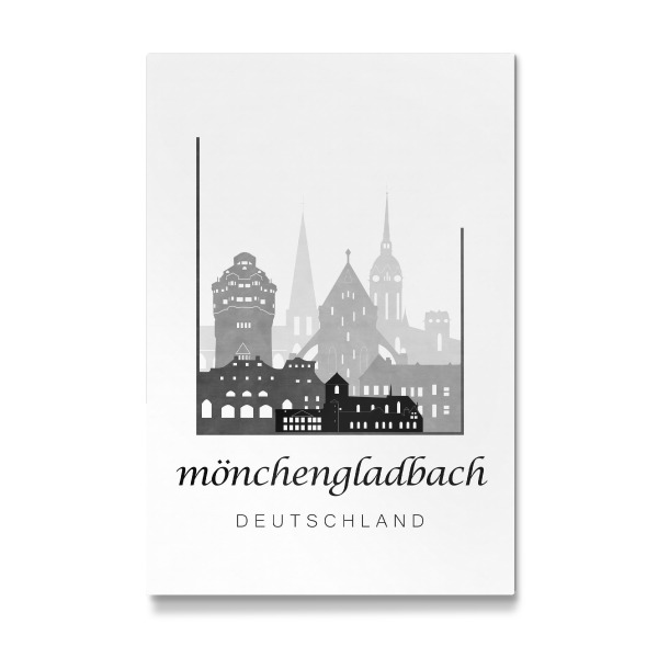 Galerie-Print "Mönchengladbach black & white" 30x20 cm artboxONE