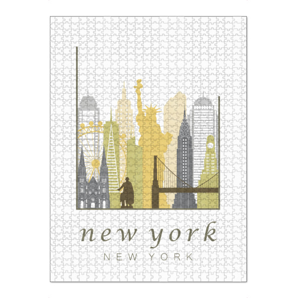 Puzzle Ravensburger "New York skyline, desert" artboxONE - Städte / New York,Kartografie