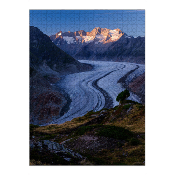 Puzzle Ravensburger "Panoramic view of Aletsch glacier" artboxONE - Natur