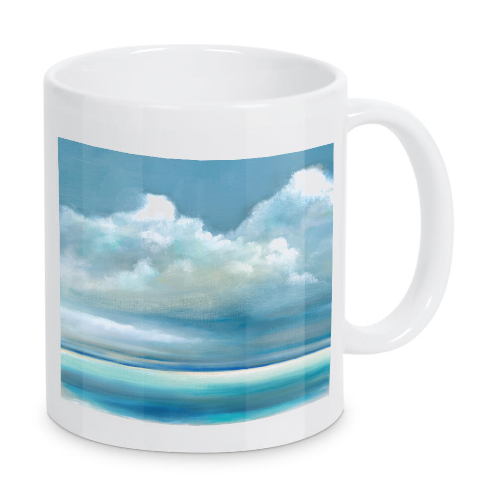 Tasse "Ruhige Meere I" artboxONE - Abstrakt,Reise / Strand und Meer - Ozean,Meer,Küste,Küste,Wasser,Kunst,Malerei