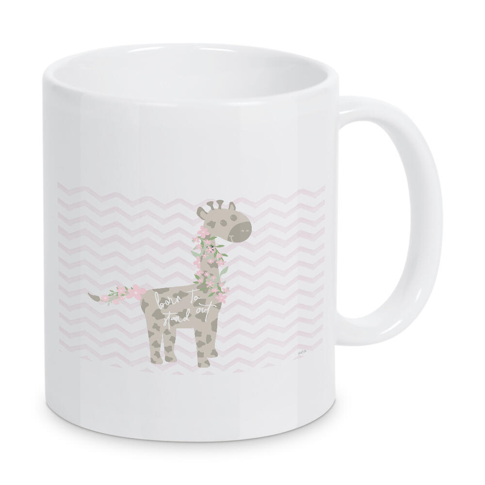 Tasse "Eine Blumengiraffe" artboxONE - Typografie,Für Kinder,Tiere - Giraffe,Blumen,Kinder,Kind,Kinder
