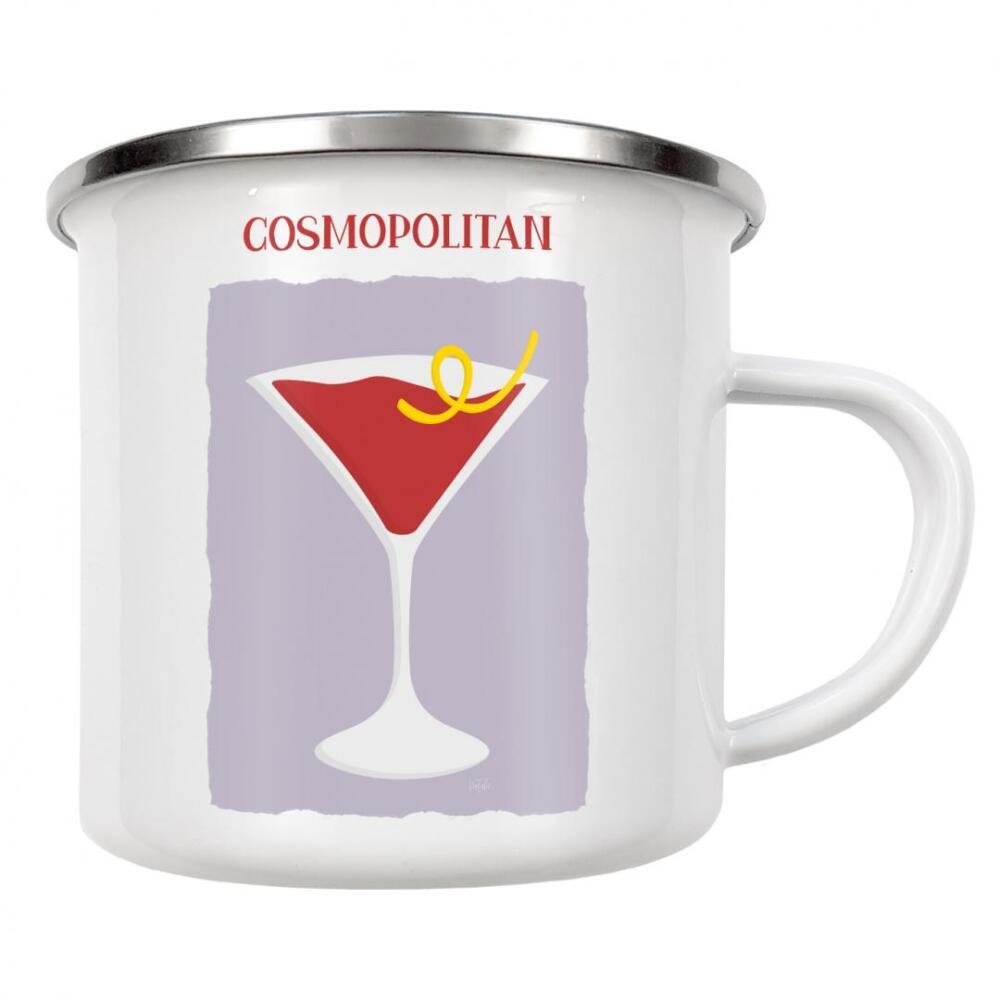 Emaille Tasse "Cosmo" artboxONE - Essen & Trinken / Alkohol - Cosmo,Kosmopolitisch,Alkohol,Getränk,Cocktail