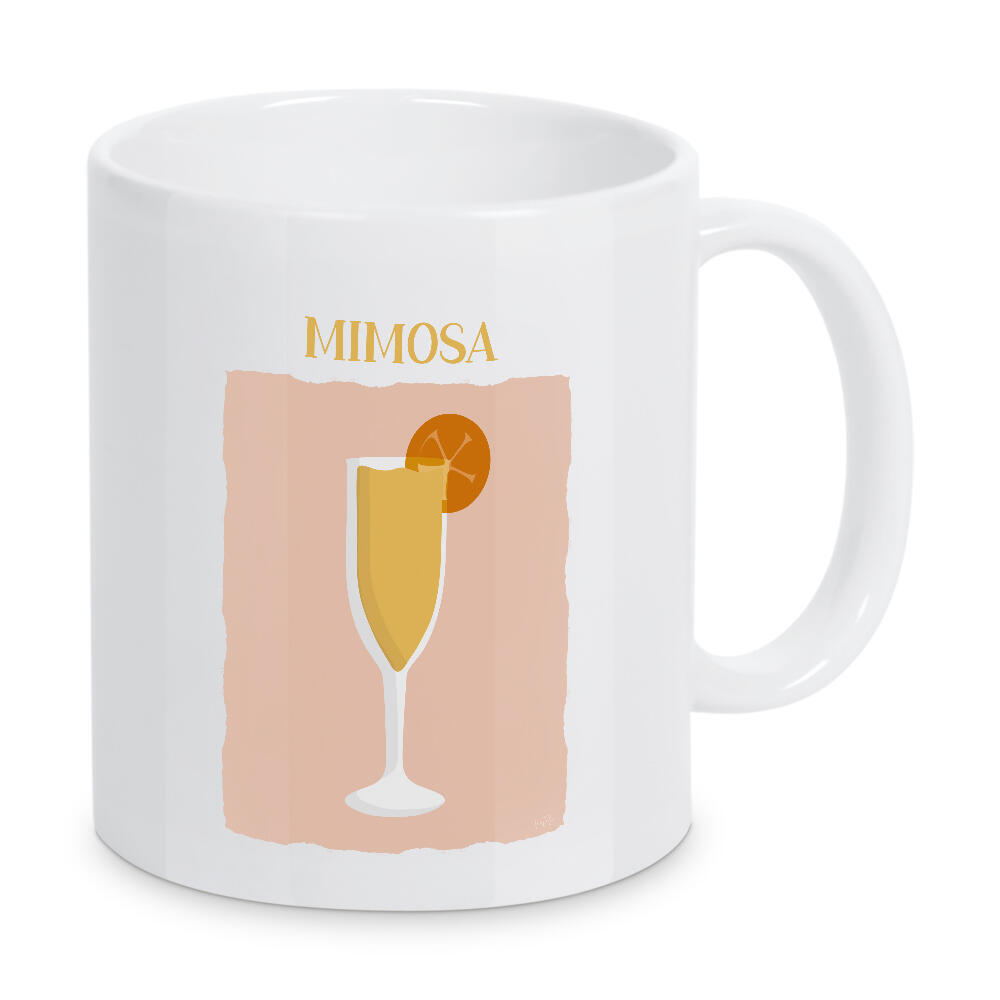 Tasse "Mimose" artboxONE - Essen & Trinken / Alkohol - Mimose,Getränk,Alkohol,Orange,Cocktail