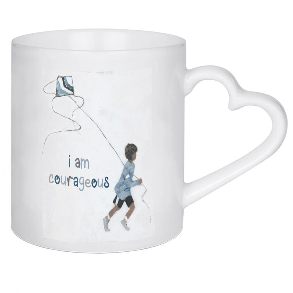 Herztasse "Junge, Fliegender Drachen" artboxONE - Typografie,Für Kinder - Jungen,Kinder,Kinder,Kind,Drachen