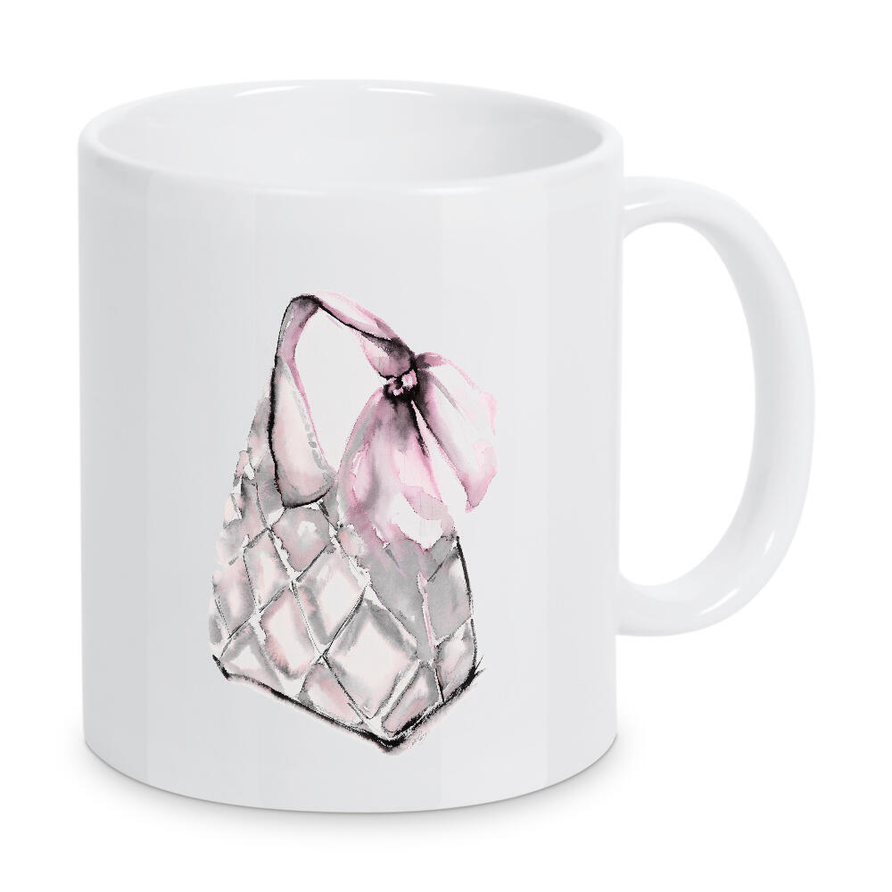 Tasse "Gesteppter Hobo" artboxONE - Menschen,Fashion - Handtasche,Hobo,Band,Tasche