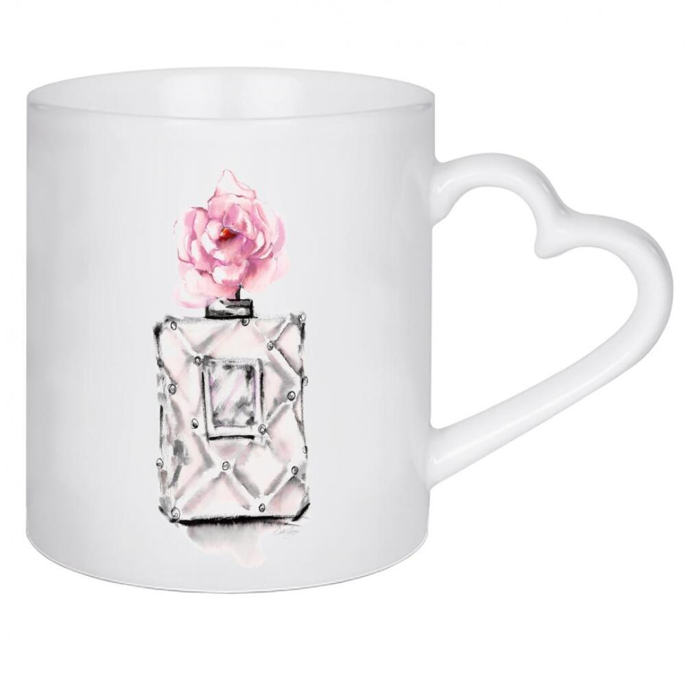 Herztasse "Parfümflasche" artboxONE - Menschen,Fashion - Parfümflasche,Parfüm,Duft,Blume