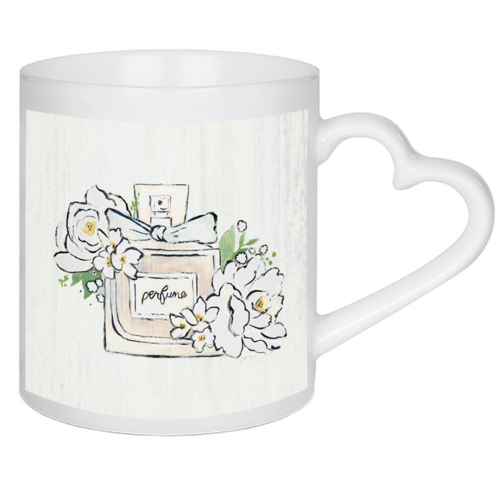 Herztasse "Modisches Blumenparfüm" artboxONE - Floral,Menschen,Fashion - Blumen,Parfüm,Duft