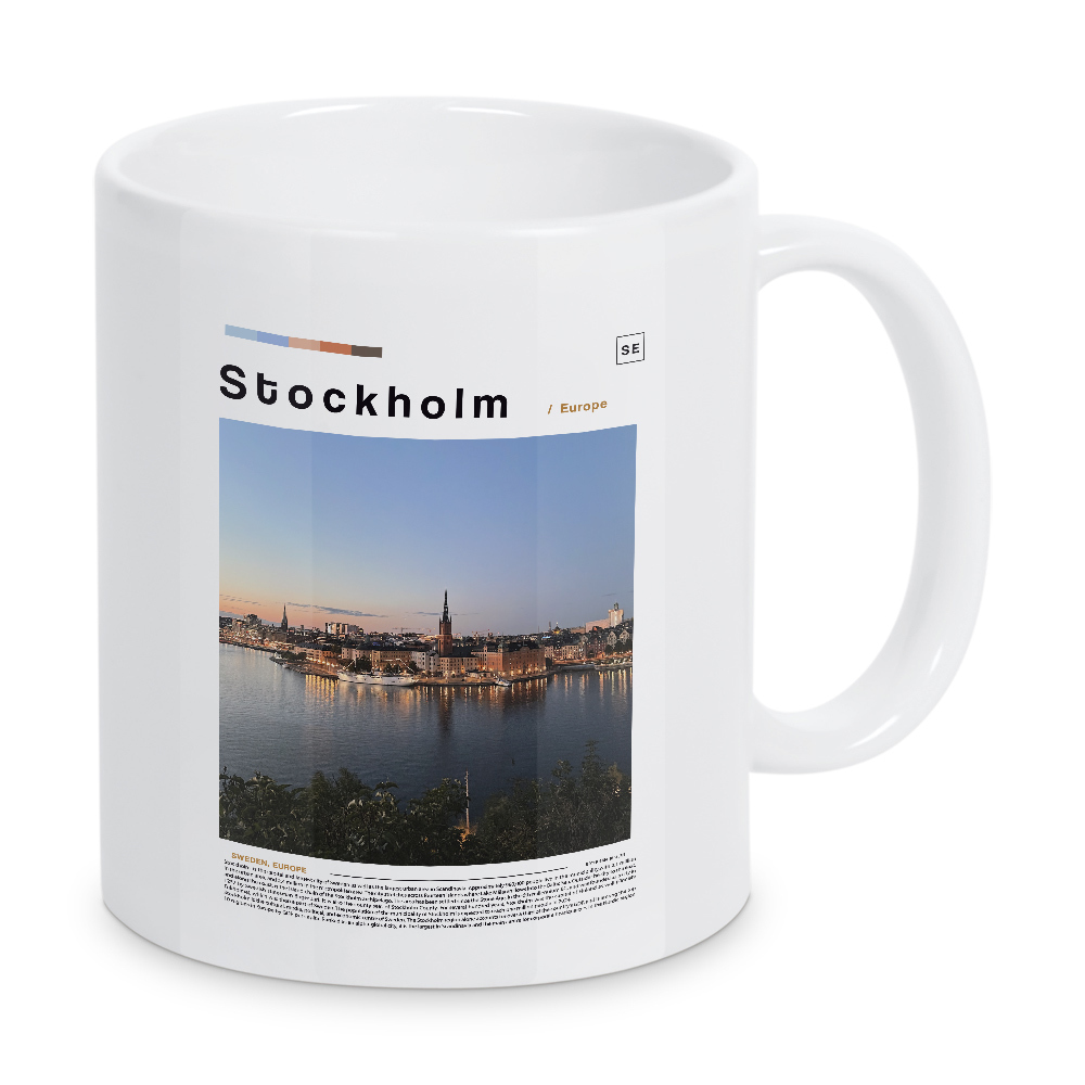 Tasse "Cover der Stockholmer Zeitung" artboxONE - Städte,Architektur