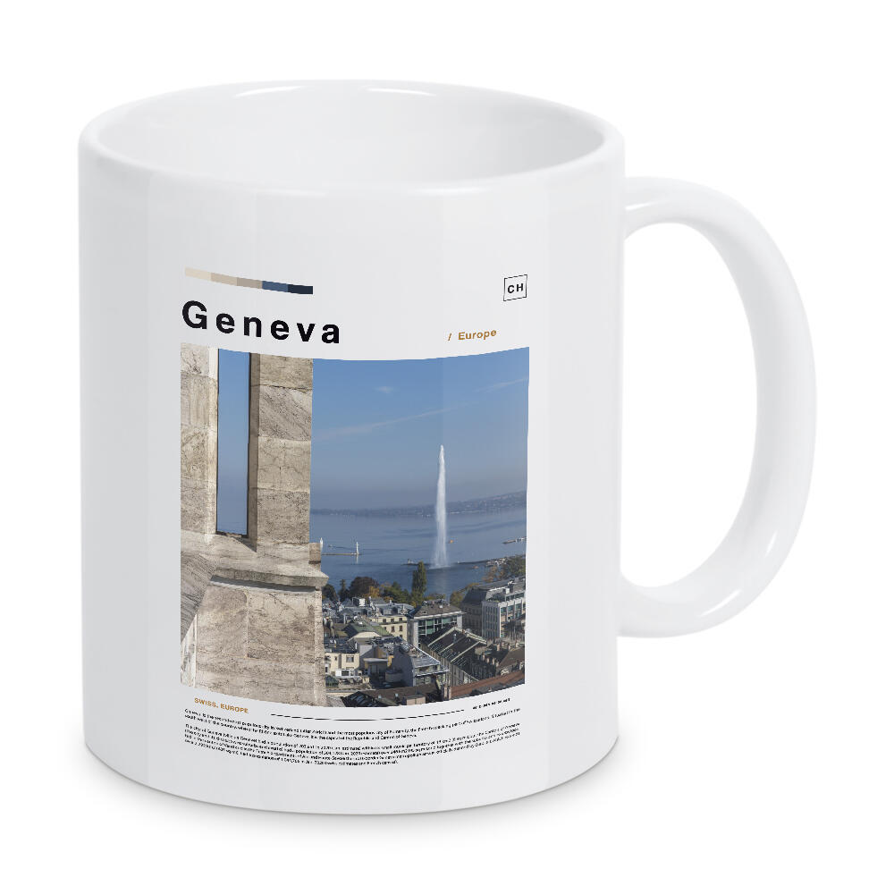 Tasse "Cover der Genfer Zeitung" artboxONE - Städte,Architektur
