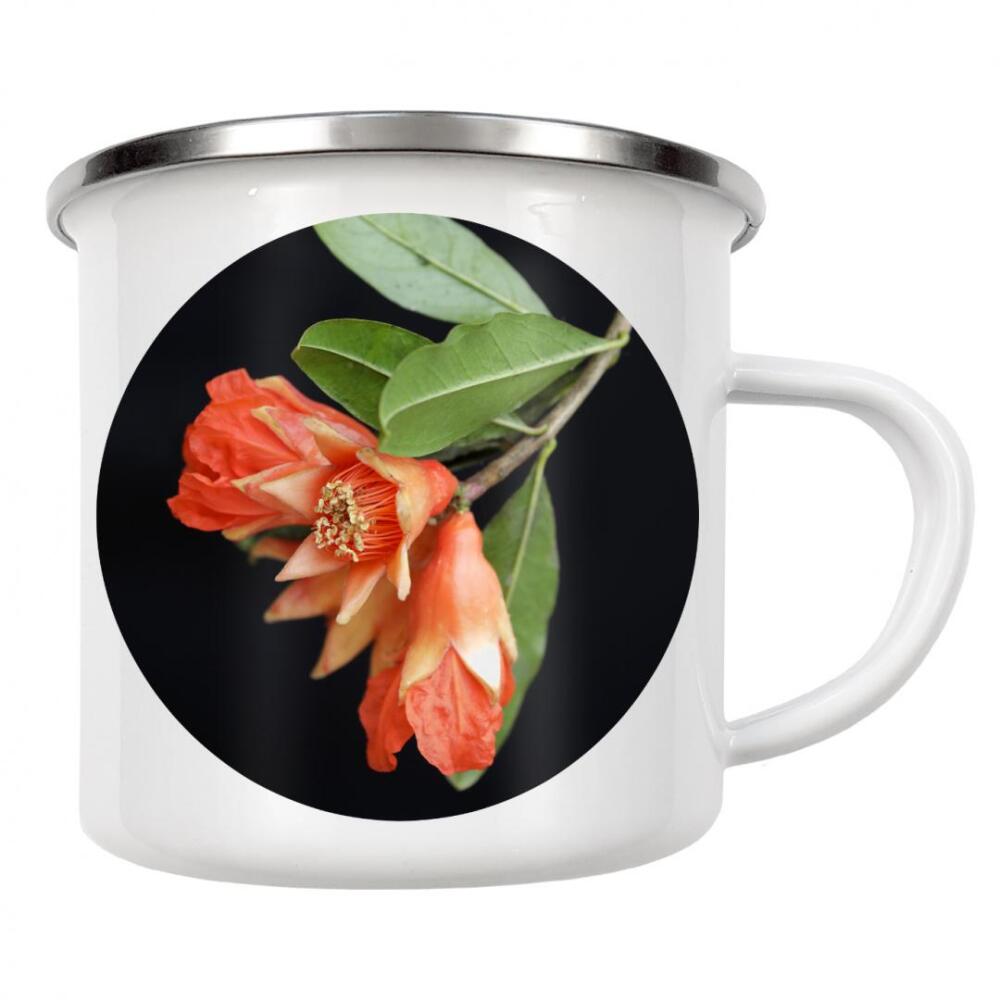 Emaille Tasse "Botanische Serie Granatapfelblüte" artboxONE - Natur,Floral