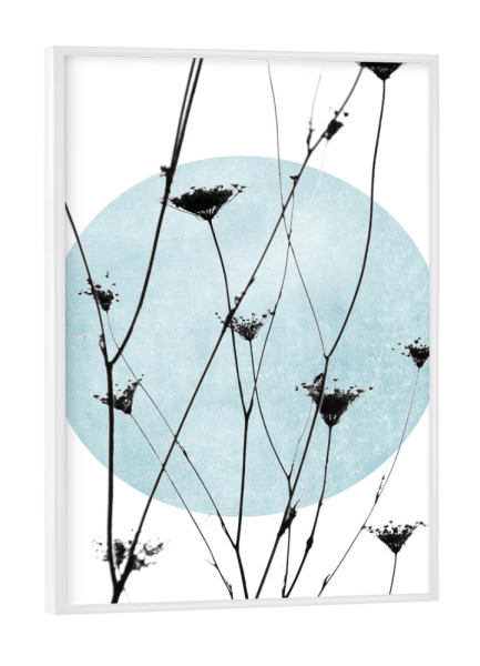 Poster mit weißem Rahmen "Vintage flowers" artboxONE - Natur,Floral,Abstrakt