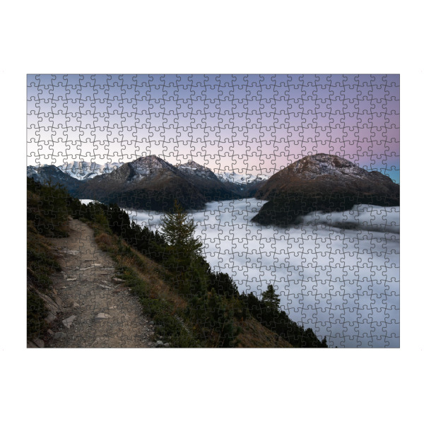 Puzzle Ravensburger "Bernina at dawn" artboxONE - Natur