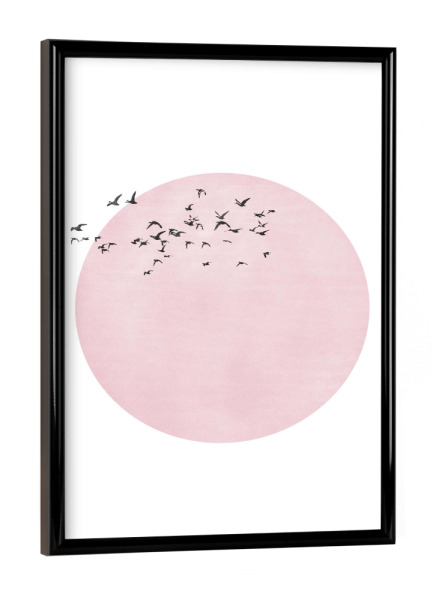 Poster mit schwarzem Rahmen "Ciel rosé" artboxONE - Natur,Tiere,Abstrakt
