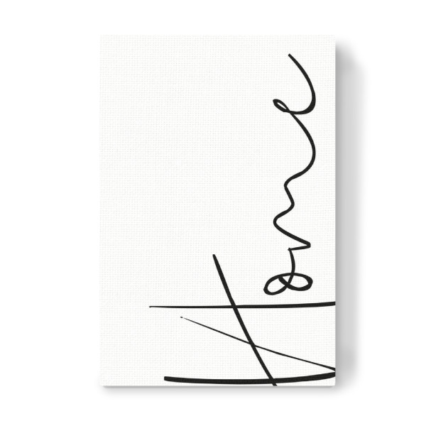 Leinwandbild "Home - Typografie" artboxONE - Typografie,Schwarzweiß