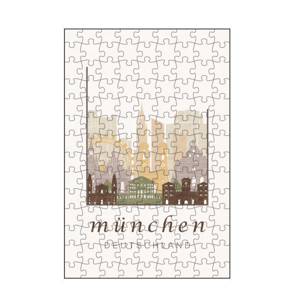 artboxONE Puzzle "Munich skyline rustic" artboxONE - Städte / München,Kartografie