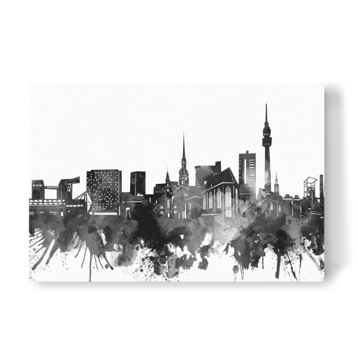 Dortmund skyline black