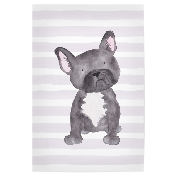 Poster 30x20 cm "French Bulldog Watercolor Dog" artboxONE - Für Kinder