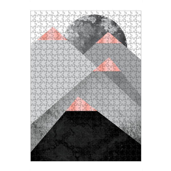 artboxONE Puzzle "Rose Gold Mountain Tops" artboxONE - Abstrakt,Geometrie