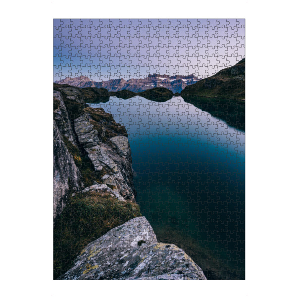 Puzzle Ravensburger "Milchspüeler mountain lake" artboxONE - Natur