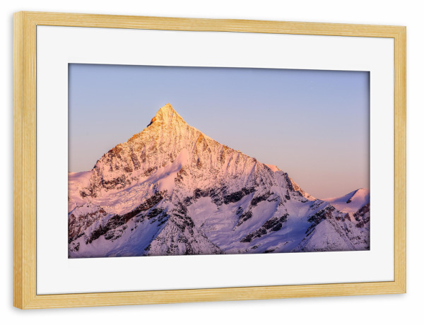 Poster mit Rahmen kiefer "Weisshorn" artboxONE - Natur