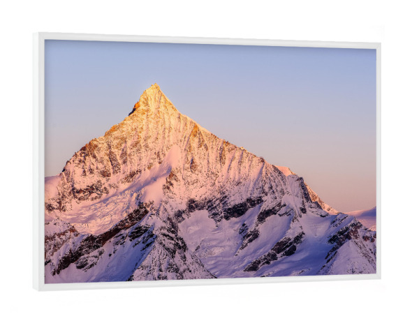 Poster mit weißem Rahmen "Weisshorn" artboxONE - Natur