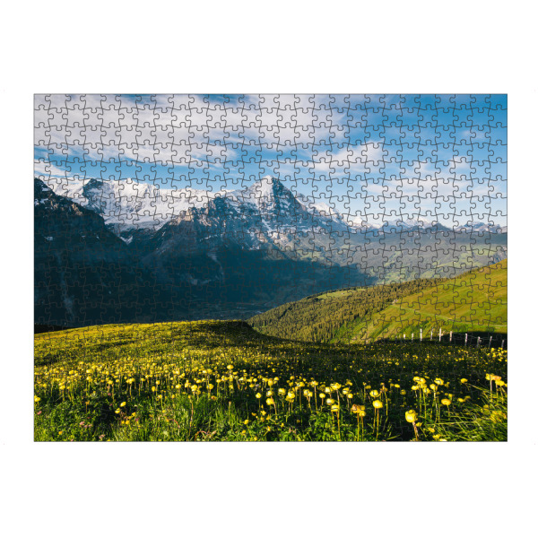 artboxONE Puzzle "Eiger with alpine meadow" artboxONE - Natur