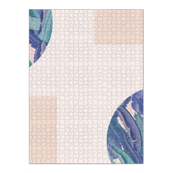 Puzzle Ravensburger "Mid-Century Candy Tropical Second" artboxONE - Abstrakt - Mid-century-modern,Exotic,Tropical leaves - Bild mid-century-modern
