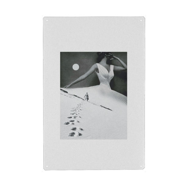 Holzbild "Keep walking" artboxONE - Schwarzweiß,Fiktion,Galaxy