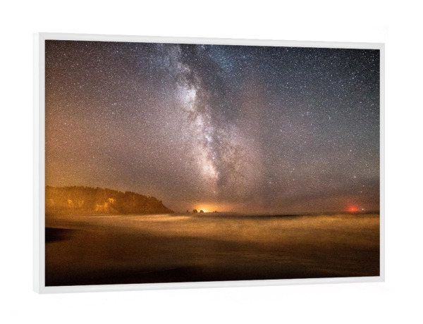 Poster mit weißem Rahmen "Nightscape at La Push" artboxONE - Natur