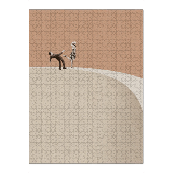 Puzzle Ravensburger "Get lost please" artboxONE - Lustig - Minimal,Funny,Humor,Vintage,Retro,Architecture,Geometric,Couple,Love,Breakup