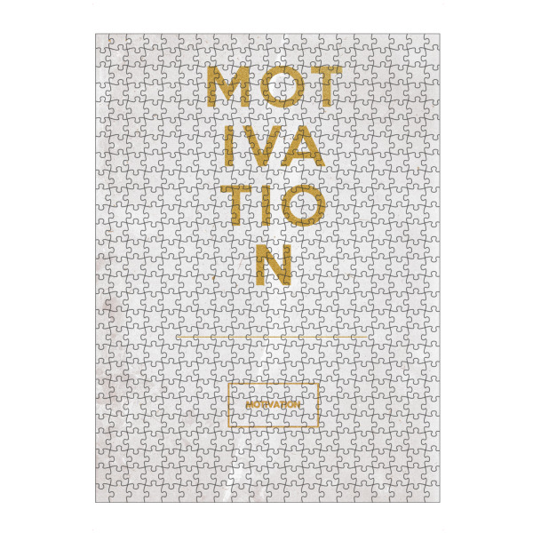 artboxONE Puzzle "Motivation golden" artboxONE - Typografie - Motivation,Gold,Geld,Geschäft,Erfolg,Zielstrebig,Ziel,Ziele,Einsatz