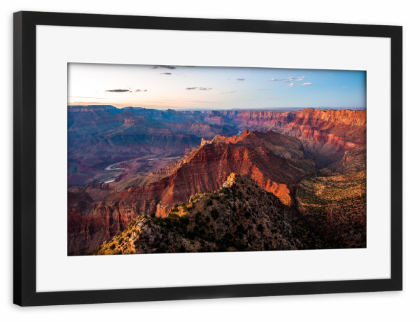 Poster mit Rahmen schwarz "Grand Canyon South Rim" artboxONE - Natur