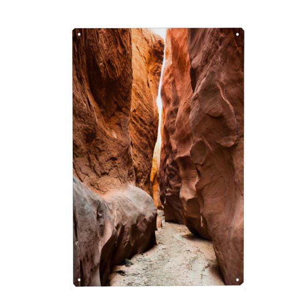 Metall Poster "Dry Wash Fork Canyon" artboxONE - Natur