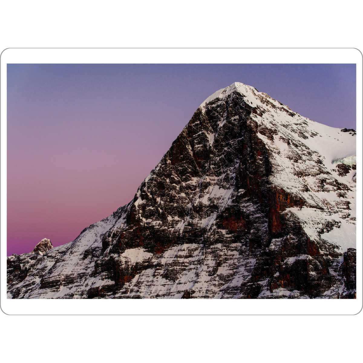 Tischset "Eiger north face at sunset" artboxONE - Natur