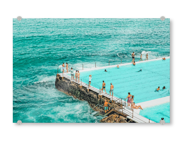 Acrylglasbild "Pool Parties" artboxONE - Menschen