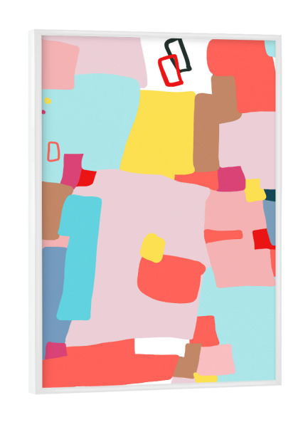 Poster mit weißem Rahmen "Windows of Possibility" artboxONE - Abstrakt