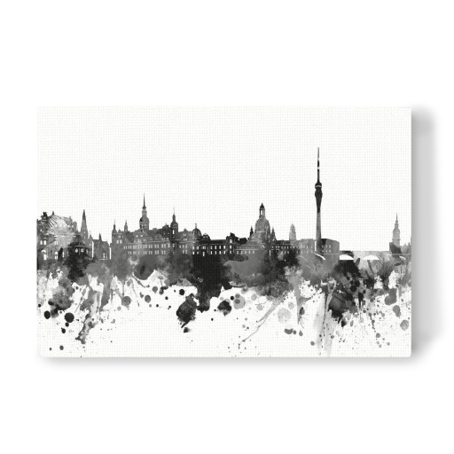 Dresden skyline black