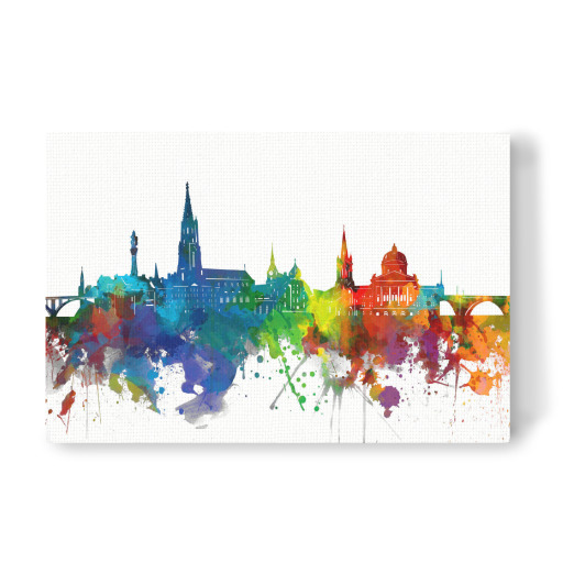 Bern skyline watercolor