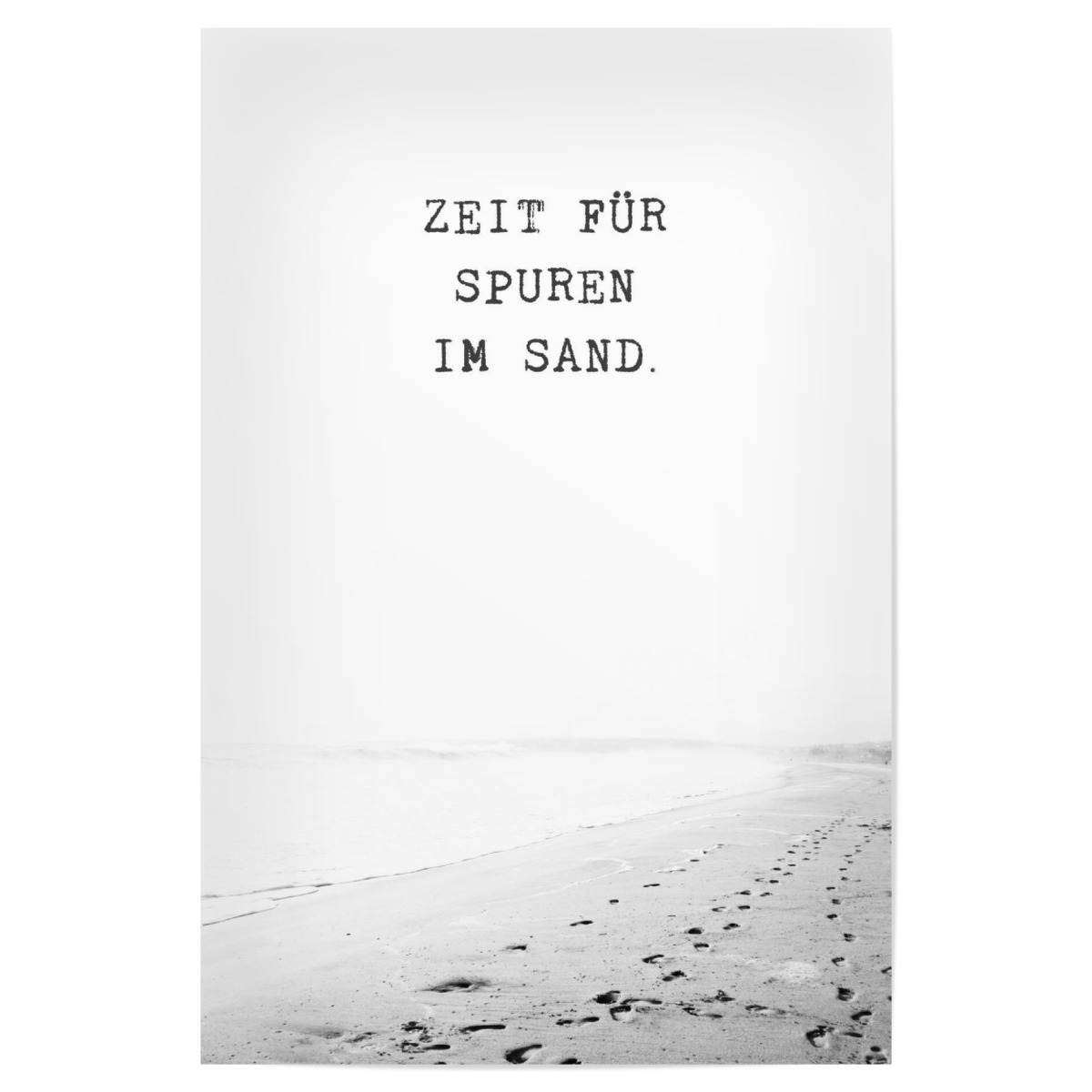 Zeit für Spuren im Sand als Poster bei artboxONE kaufen
