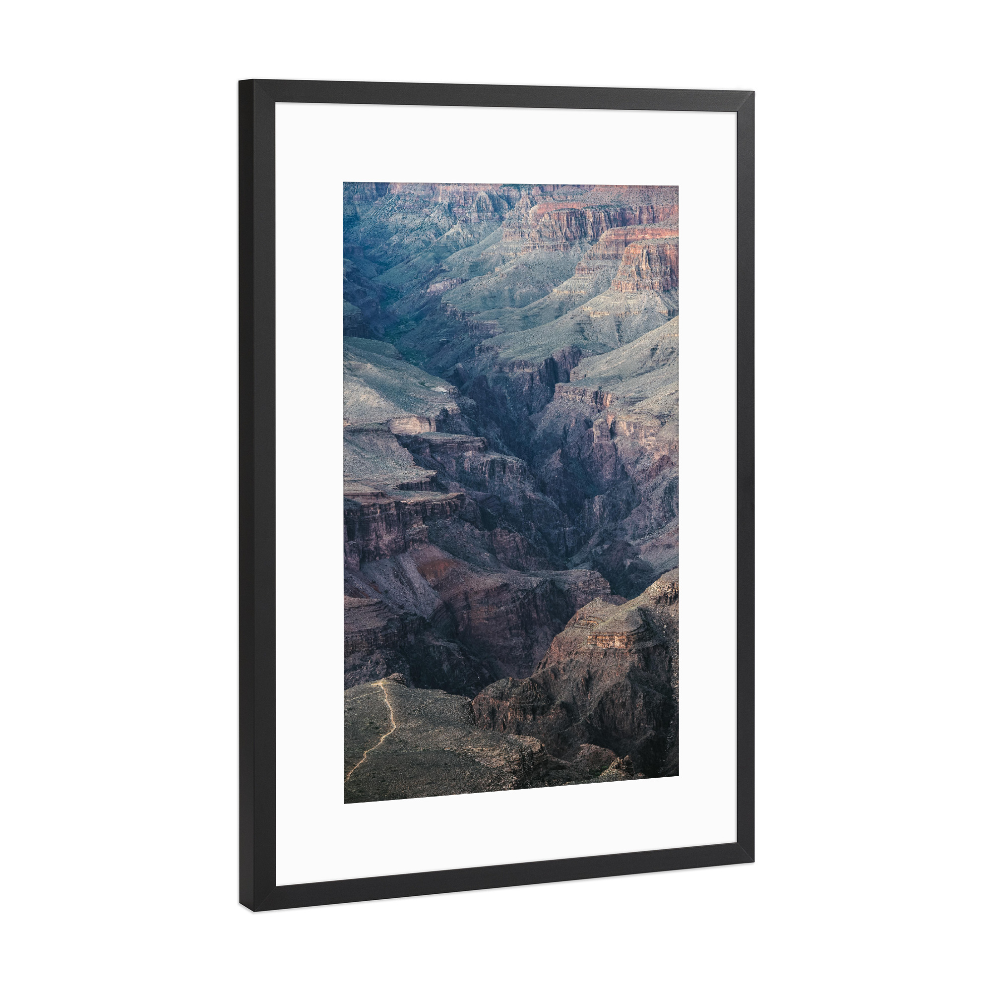 Poster mit Rahmen Schwarz (Metallic) "Grand Canyon close up" artboxONE - Natur