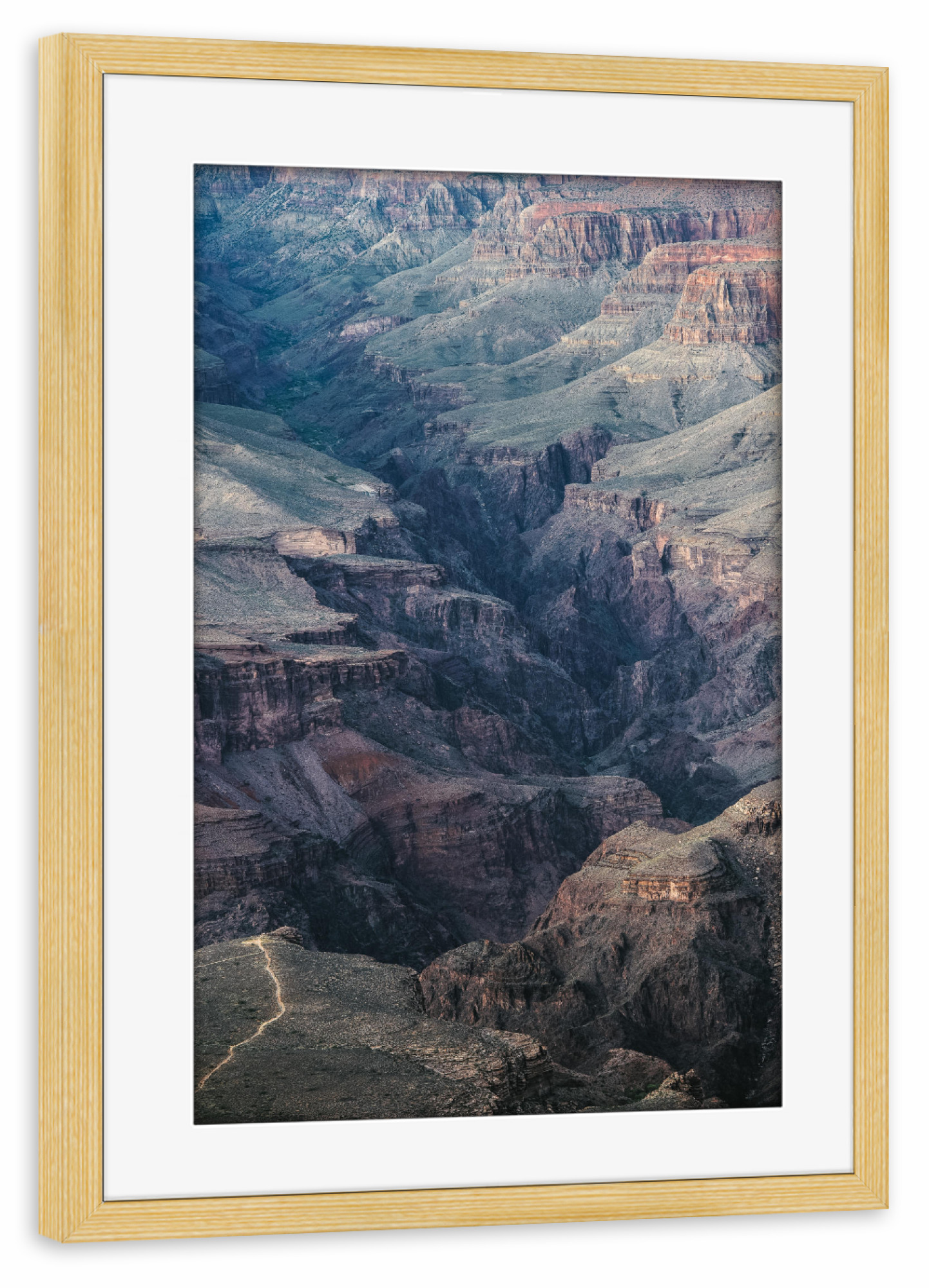 Poster mit Rahmen kiefer "Grand Canyon close up" artboxONE - Natur