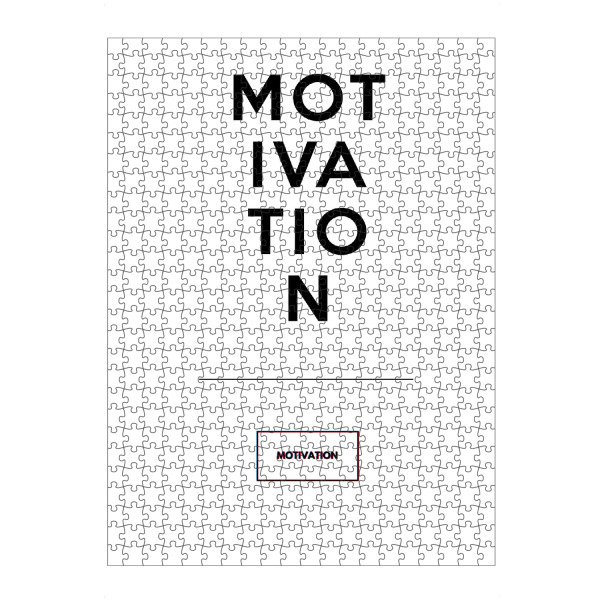 artboxONE Puzzle "Motivation Motivation" artboxONE - Typografie,Schwarzweiß