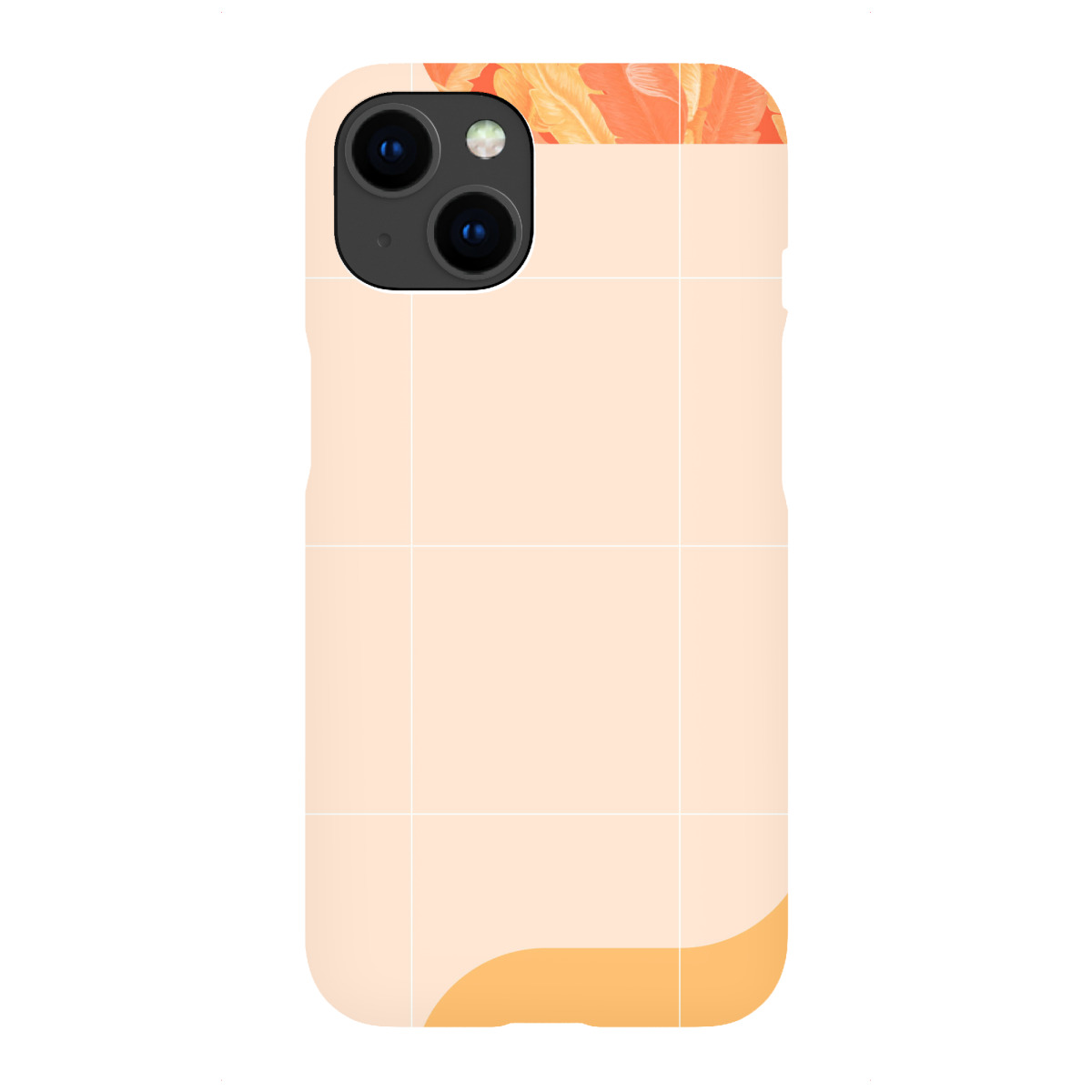 "Mid-Century Tropical Orange Mood"für iPhone - Premium-Case Handyhülle artboxONE