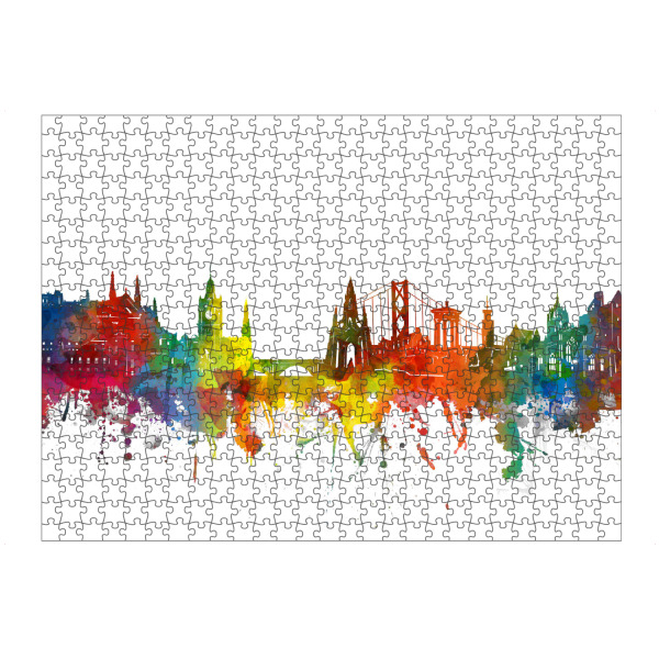 artboxONE Puzzle "Edinburgh skyline watercolor" artboxONE - Städte,Architektur