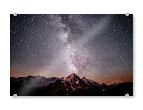 Acrylglasbild "Eiger Galaxy" artboxONE - Natur,Galaxy