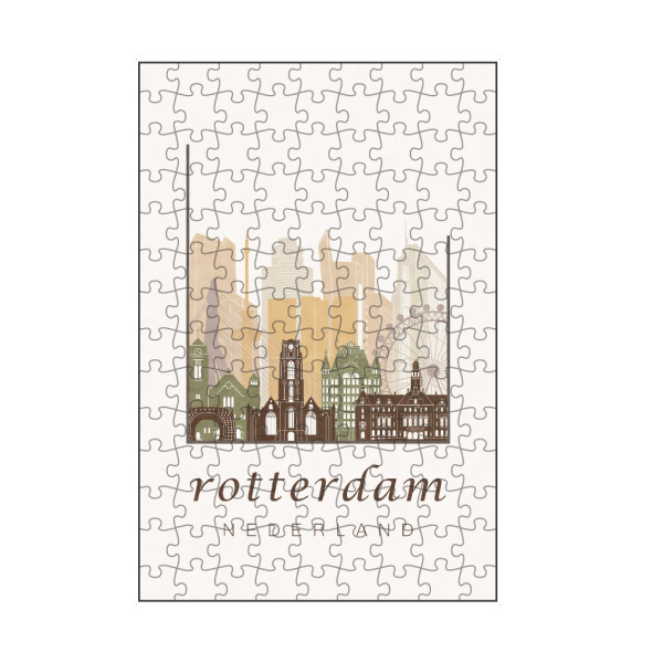 artboxONE Puzzle "Rotterdam rustic skyline" artboxONE - Städte,Kartografie
