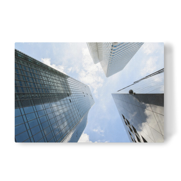 Leinwandbild "Skyscrapers in Frankfurt" artboxONE - Architektur