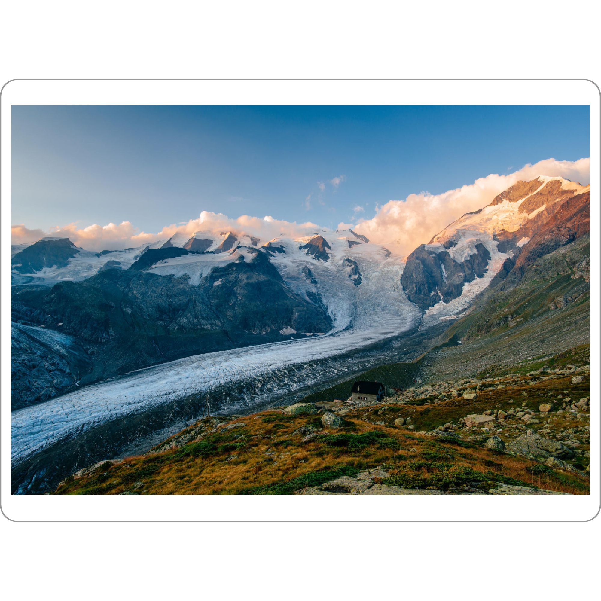 Tischset "Panorama of Morteratsch glacier" artboxONE - Natur