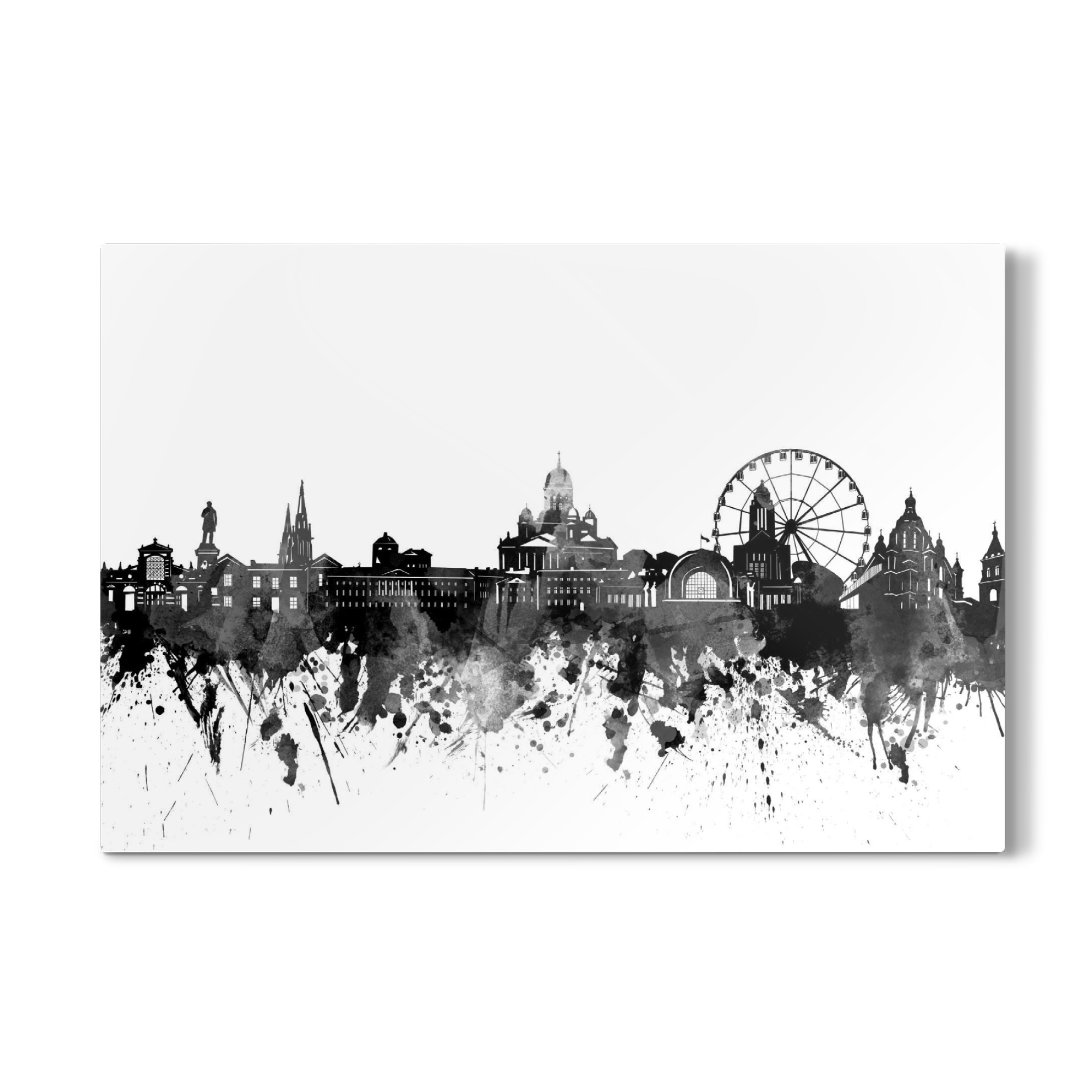 Galerie-Print "Helsinki skyline black" 75x50 cm artboxONE