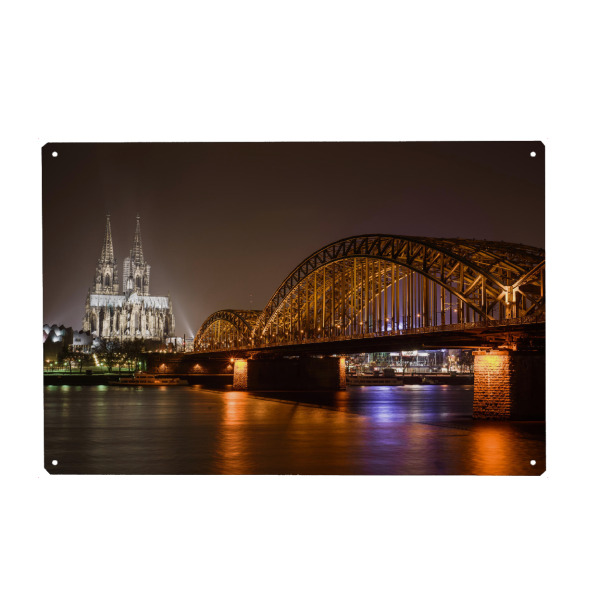 Metall Poster "Hohenzollerrn bridge" artboxONE - Städte,Architektur